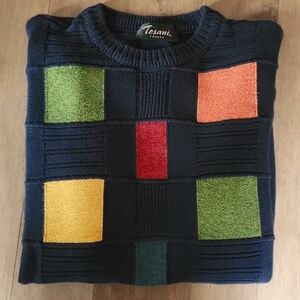 Vintage Tosani Multi Colour Grandpa Sweater